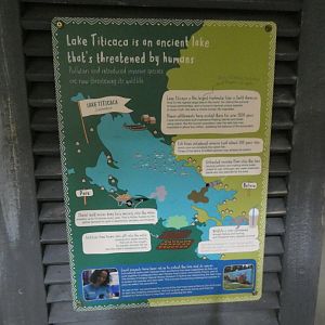 Lake Titicaca signage