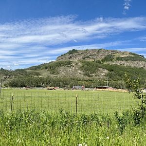 Bobbenburg Butte above Reindeer Farm