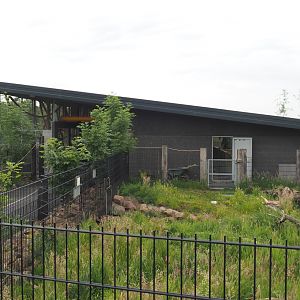 South America House and part of the separate giant anteater exhibit, 2022-05-17