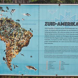 South America education signage with species drawing, 2022-05-17