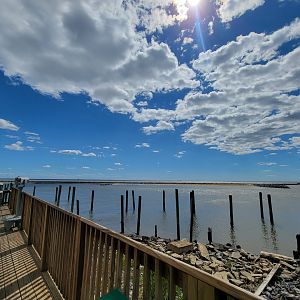 Dupont NC - View of inlet from deck (always open)