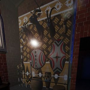 African Exhibit Case