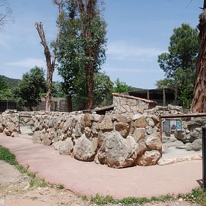 Crested Porcupine Enclosure at Safari Madrid, 19th May 2022
