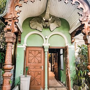 Entrance of the rhino house