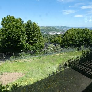 New enclosure near top of hill