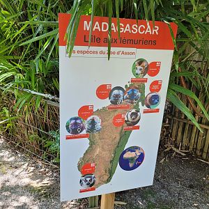 Madagascar sign -Zoo d'Asson (2022)
