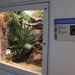 Enclosure and sign San Francisco garter snake