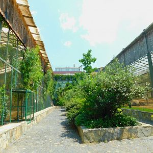 two big aviaries