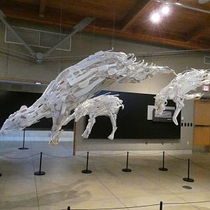 "Travelers" (Family of Polar Bears), Reclaimed Creations Gallery, Ford Education Center - July 2022