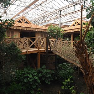 Visitor and viewing area buildings, 2022-07-03