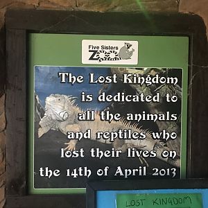 Reptile house memorial