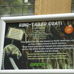 Signs on every enclosure.