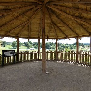 Viewing area for African elephants on the African Walking Trail