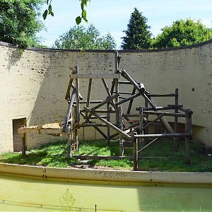 Old orang outdoor area.