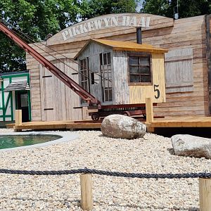 Part of new penguin enclosure