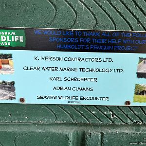 Sign at the Penguin Pool.