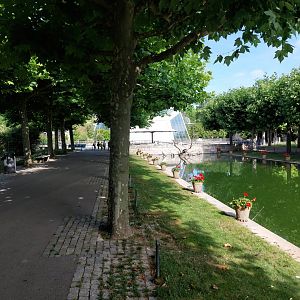 View towards aquarium