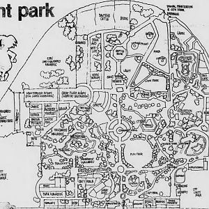 Melbourne Zoo Historic map- 1978