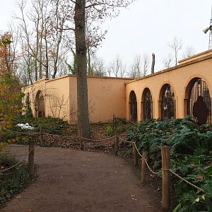 Moroccan pavilion next to the Barbary macaque exhibit, 2021-11-23