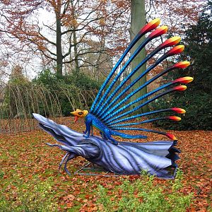 Example of temporary light sculptures for DinoLights winter event, 2021-11-23