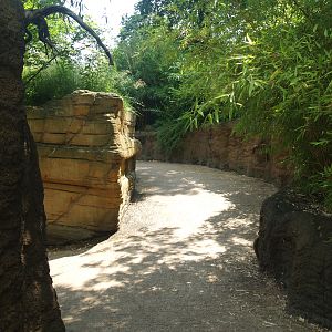 Walkway near the Asian small-clawed otter exhibit, 2006-07-08