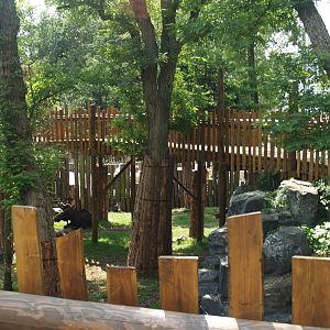 Wild West exhibit with visitor bridge, 2006-07-08