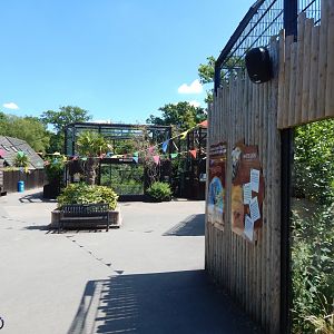 View towards lemur enclosures 100722
