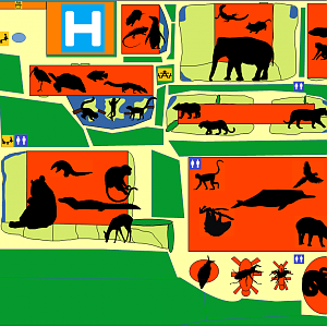 Map of the Zoo of Sardinia