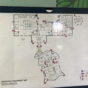 Sato Centre Overview/Floor Plan Diagram at Edmonton Valley Zoo (July 2022)
