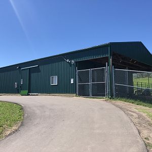 Bactrian Camel House at Edmonton Valley Zoo (July 2022)
