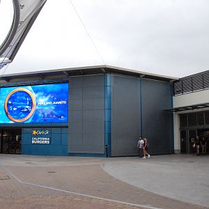 Signage on Exterior of Xanadu Shopping Centre at Atlantis Aquarium Madrid, 20th May 2022