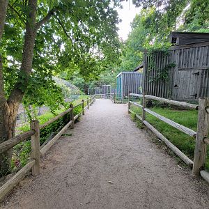 Maine Wildlife Park - Raptor aviaries