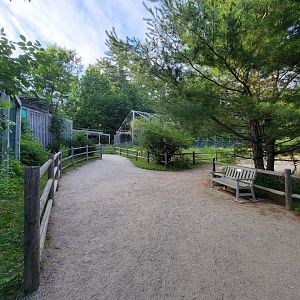 Maine Wildlife Park - Path around aviaries