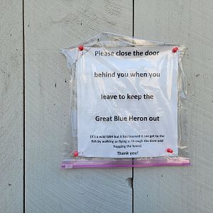 Maine Wildlife Park - Fish hatchery sign