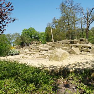 Part of the Asian elephant exhibit, 2009-04-19