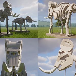 Blora Elephant Skeleton