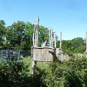 African themed viewing tower