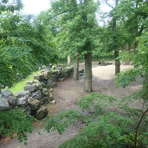 Former Wild West exhibit, home to Bactrian camels for Wildlands at the time, 2015-07-19