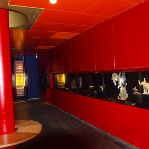 Asia House basement - Exhibition of elephant artwork, 2015-07-19