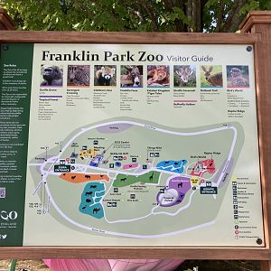 Updated zoo map signage