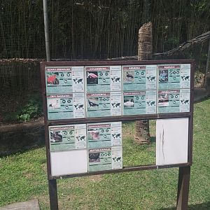 Larger walk-through aviary sign