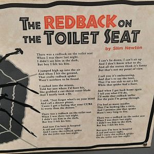 The Redback on The Toilet Seat