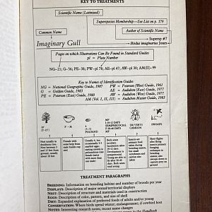 The Birder’s Handbook: A Field Guide to the Natural History of North American Birds (Key to Treatments)