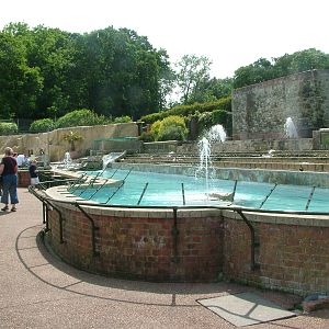 Penguin Pool at Flamingo Park, Seaview, Isle of Wight May 2008