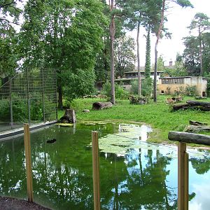 African Lion enclosure at Zoo Rostock Sept 2007