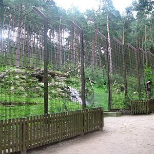 Snow Leopard enclosure at Wildpark Lueneberger Heide 2007