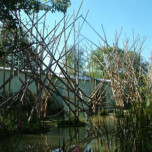 Gibbon enclosure at Munich Zoo 2006