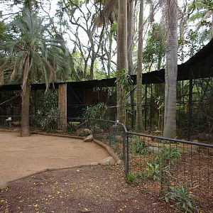 monkey cages, Alma Park Zoo