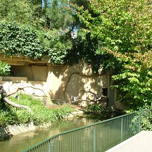 Ring-tailed Lemur enclosure at Basel Zoo 30/08/09