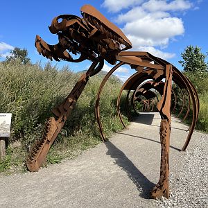 Green Anaconda Sculpture